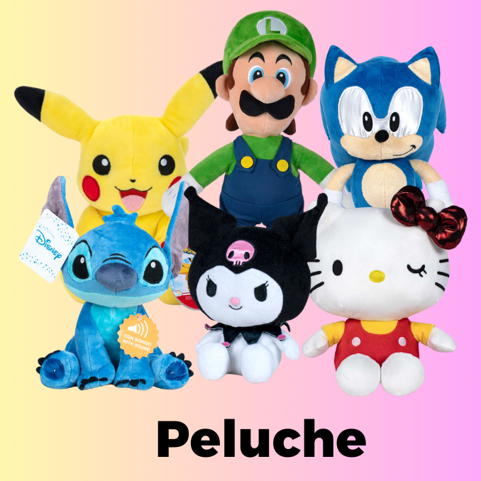 Peluche e pupazzi Pokemon, Hello Kitty, Stitch, Kuromi