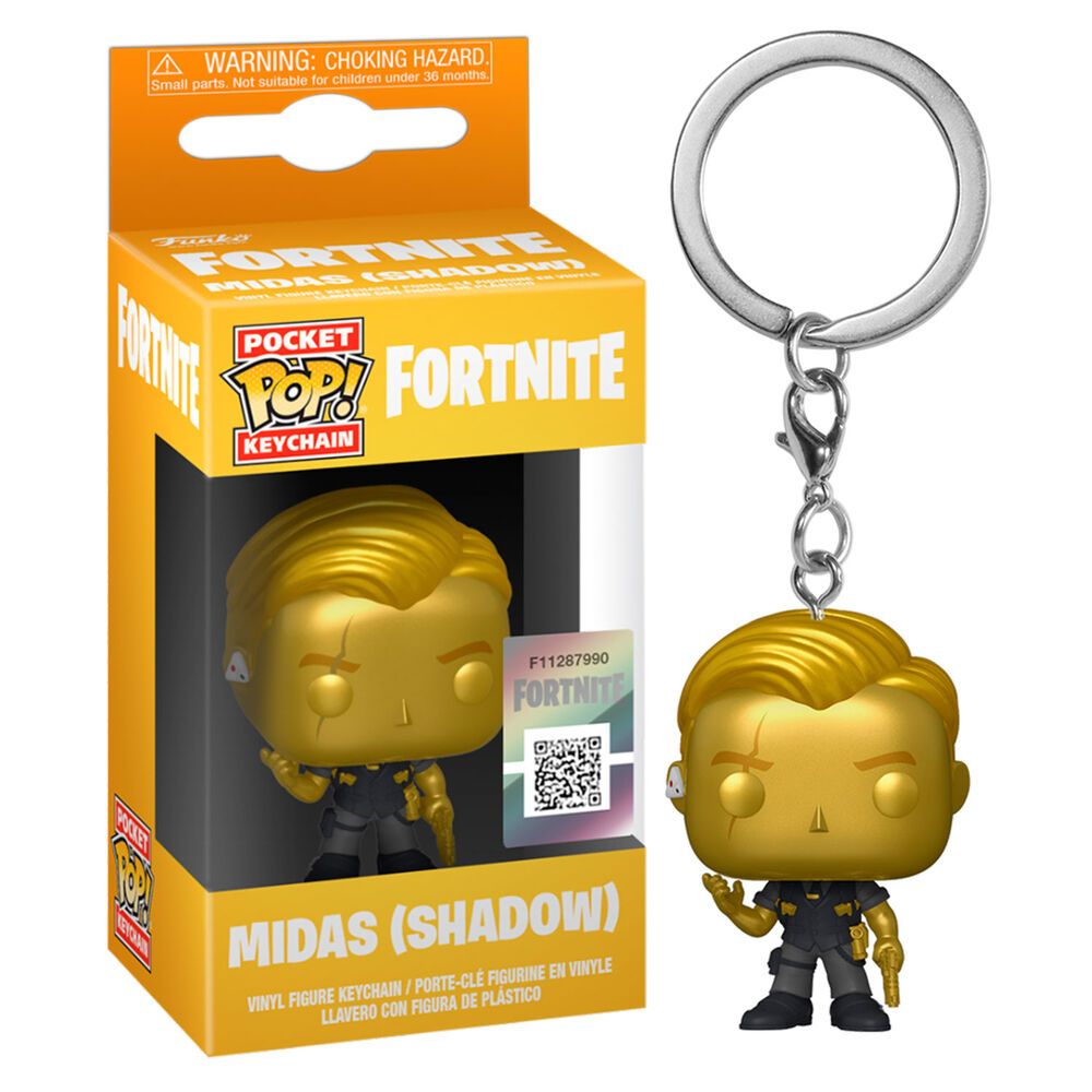 Funko POP!: Fortnite Midas Metallic portachiavi Pocket Pop