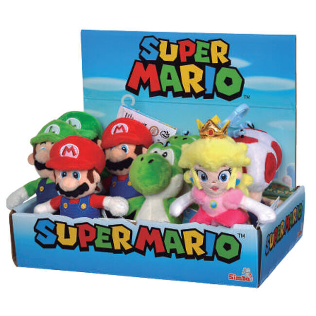 Nintendo Super Mario portachiavi assortiti 12 cm